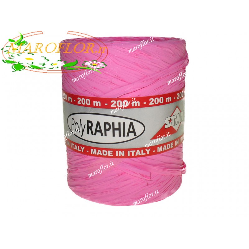 Raffia Rosa 200 metri per Bomboniere, Fiori, Regali